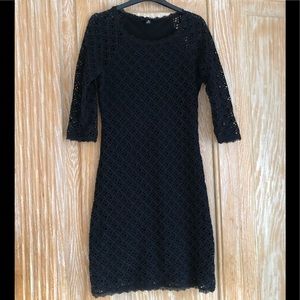 Aqua short black dress